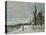 Snow at Veneux-Nadon, C.1880-Alfred Sisley-Stretched Canvas