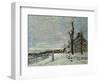 Snow at Veneux-Nadon, C.1880-Alfred Sisley-Framed Giclee Print