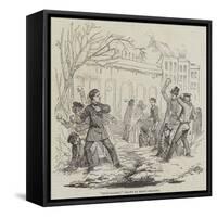 Snow-Balling-Joseph Kenny Meadows-Framed Stretched Canvas
