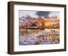 Snow Barn-Bill Makinson-Framed Giclee Print