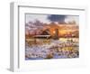 Snow Barn-Bill Makinson-Framed Giclee Print