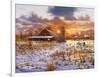 Snow Barn-Bill Makinson-Framed Giclee Print