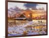 Snow Barn-Bill Makinson-Framed Giclee Print