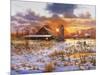 Snow Barn-Bill Makinson-Mounted Giclee Print