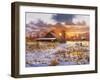 Snow Barn-Bill Makinson-Framed Giclee Print