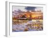Snow Barn-Bill Makinson-Framed Giclee Print