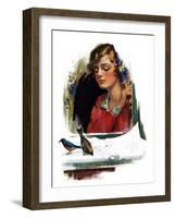 "Snow Birds,"March 6, 1926-Charles A. MacLellan-Framed Giclee Print