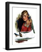 "Snow Birds,"March 6, 1926-Charles A. MacLellan-Framed Giclee Print