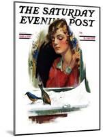 "Snow Birds," Saturday Evening Post Cover, March 6, 1926-Charles A. MacLellan-Mounted Premium Giclee Print