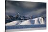 Snow Blankets Grand Teton And Jackson Hole Valley During Winter In Grand Teton National Park, WY-Jay Goodrich-Stretched Canvas