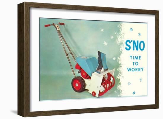 Snow Blower-null-Framed Art Print