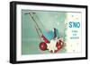 Snow Blower-null-Framed Art Print