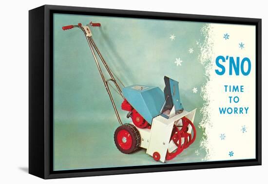 Snow Blower-null-Framed Stretched Canvas