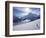 Snow-Boarder on Piste at Lech Near St. Anton Am Arlberg in Winter Snow, Austrian Alps-null-Framed Photographic Print