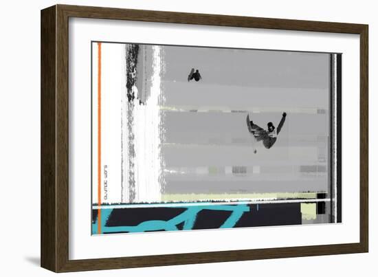 Snow Boarding-NaxArt-Framed Art Print