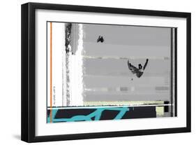 Snow Boarding-NaxArt-Framed Art Print