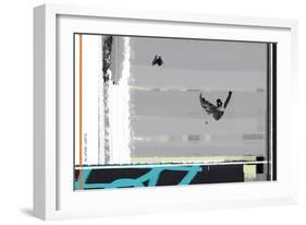 Snow Boarding-NaxArt-Framed Art Print