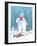Snow Business Charlie Chaplin-Peter Adderley-Framed Art Print