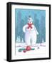 Snow Business Charlie Chaplin-Peter Adderley-Framed Art Print