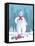 Snow Business Charlie Chaplin-Peter Adderley-Framed Stretched Canvas