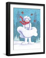 Snow Business Marilyn-Peter Adderley-Framed Art Print