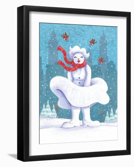 Snow Business Marilyn-Peter Adderley-Framed Art Print
