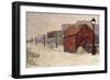 Snow, Butte Montmartre, 1887-Paul Signac-Framed Giclee Print