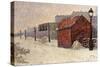 Snow, Butte Montmartre, 1887-Paul Signac-Stretched Canvas