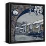 Snow by the Waterside Village-Wu Jide-Framed Stretched Canvas