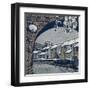 Snow by the Waterside Village-Wu Jide-Framed Art Print