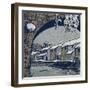 Snow by the Waterside Village-Wu Jide-Framed Art Print