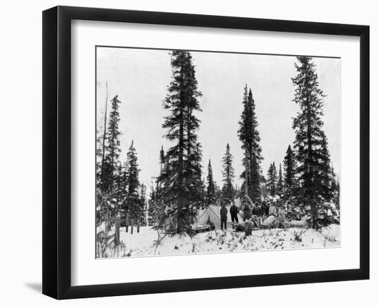 Snow Camping North of the Arctic Circle Photograph - Alaska-Lantern Press-Framed Art Print