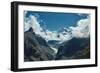 Snow Capped Alpine Mountains. Trek near Matterhorn Mount. View of the Mountain and Valley of a Moun-vitaliymateha-Framed Photographic Print