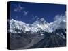 Snow-Capped Mount Everest, Seen from the Nameless Towers, Himalaya Mountains, Nepal-Alison Wright-Stretched Canvas