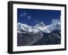 Snow-Capped Mount Everest, Seen from the Nameless Towers, Himalaya Mountains, Nepal-Alison Wright-Framed Photographic Print