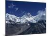 Snow-Capped Mount Everest, Seen from the Nameless Towers, Himalaya Mountains, Nepal-Alison Wright-Mounted Photographic Print