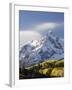 Snow Capped Mountain and Fall Colors, Dallas Divide, Colorado-James Hager-Framed Photographic Print