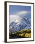 Snow Capped Mountain and Fall Colors, Dallas Divide, Colorado-James Hager-Framed Photographic Print