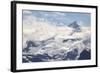 Snow Capped Mountain in the Glacier Bay National Park, Alaska-BostoX-Framed Photographic Print