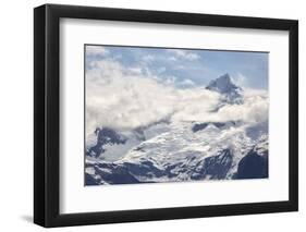 Snow Capped Mountain in the Glacier Bay National Park, Alaska-BostoX-Framed Photographic Print