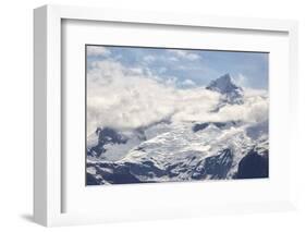 Snow Capped Mountain in the Glacier Bay National Park, Alaska-BostoX-Framed Photographic Print