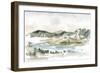 Snow-capped Mountain Study II-Ethan Harper-Framed Art Print