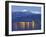 Snow Capped Mountains Above Isola Superiore, Borromean Islands on Lake Maggiore, Piedmont, Italy-Christian Kober-Framed Photographic Print