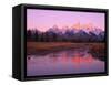 Snow-Capped Mountains at Daybreak-Terry Eggers-Framed Stretched Canvas