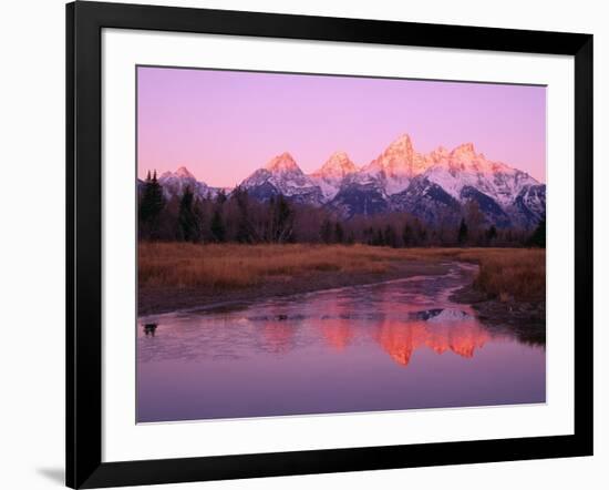 Snow-Capped Mountains at Daybreak-Terry Eggers-Framed Photographic Print