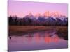 Snow-Capped Mountains at Daybreak-Terry Eggers-Stretched Canvas