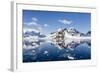 Snow-Capped Mountains in the Errera Channel on the Western Side of the Antarctic Peninsula-Michael Nolan-Framed Photographic Print