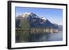 Snow Capped Mountains of Andalsnes in Summer, Andalsnes, Romsdalsfjord, Norway, Scandinavia, Europe-Eleanor Scriven-Framed Photographic Print