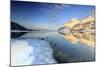 Snow Capped Mountains Reflected in Steiropollen Lake at Sunrise-Roberto Moiola-Mounted Photographic Print