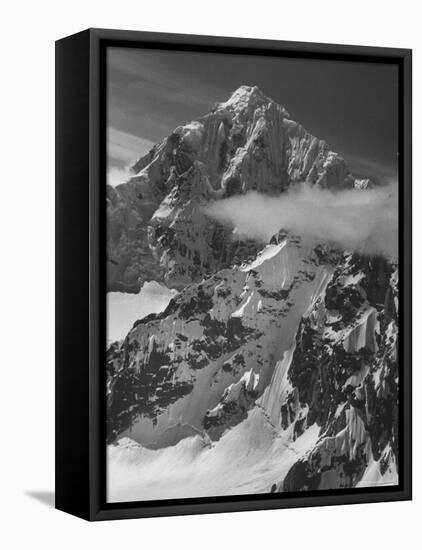 Snow Capped Mountains-Nat Farbman-Framed Stretched Canvas